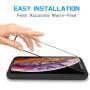 MANTO Screen Protector for iPhone 11 Pro Max and iPhone Xs Max 6.5 Inch (3-Pack) Full Coverage Tempered Glass Protector Film, 3D Touch, Anti Fingerprint, Black