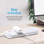 Geeni 6-Outlet Smart Surge Protector No Hub Wireless Remote Control and Timer –Works with Amazon Alexa, Google Assistant & Microsoft Cortana, Requires 2.4 GHz Wi-Fi, White