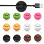 MXTECHNIC Cable Wire Clips Cord Holder Management System Clips Camps Durable Self Adhesive Multipurpose Wall Desktop Cable Charger Organizer Cleaner and Safer for Desks,Mouse,Computers or Cell Phones