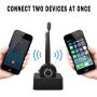 Giveet Bluetooth Headset for Cell Phones, Office Headset with Noise Cancelling Microphone, Charging Dock, 17h Talking Time for Trucker, Telephone, Skype, Call Center, PC
