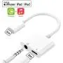 Earphone Adapter for iPhone 3.5 mm Jack Charger Dongle Splitter for iPhone 11/8/8 Plus/ 7/7 Plus/X/10/XS/XS Max/XR Earphone Aux Audio and Charge Adapter Converter Support All iOS