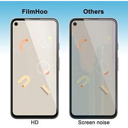 [4-Pack] FilmHoo 2 Pack Tempered Glass Screen Protector+2 Pack Camera Lens Protector for Google Pixel 4A,9H Hardness [Anti-Scratch][Bubble Free]