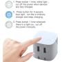 Dual USB Wall Charger Plug Adapter, BULL USB Charger Cube Plug Block,USB Charging Block Auto Shut Off Foldable Charger for Multiple Devices