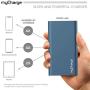 myCharge Portable Charger Power Bank - RazorXtra 12000mAh / 2.4A Dual USB Port External Battery Pack for Cell Phone, USB Accessories (Compatible with Apple iPhone, iPad, Android for Samsung Galaxy)
