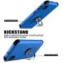 lovpec Galaxy A10e Case with Soft TPU Screen Protector, Ring Magnetic Holder Kickstand Shockproof Protective Phone Cover Case for Samsung Galaxy A10e 5.8 inches (Blue)