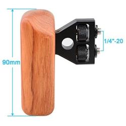 CAMVATE DSLR Wooden Handle Grip with Connector for DV Video Camera Cage(1 Pair)