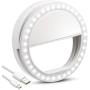 Selfie Ring Light with 36 LED, Portable Rechargeable LED Selfie Ring Light for Cell Phone Laptop Camera
