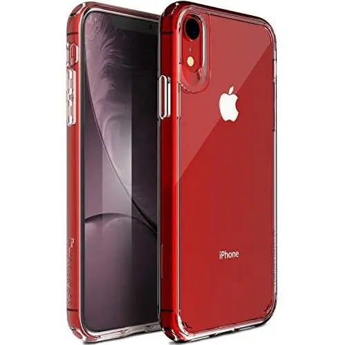 TEAM LUXURY Clear iPhone XR Case, [UNIQ Series] Transparent Hybrid Slim Protective Phone Case Cover for Apple iPhone XR 6.1&quot - (Clear)