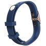 MoKo Cover Sleeve for Fitbit Flex 2 Watch Band, [2 Pack] Luxury Diamond Metal Replacement Cover Sleeve Protector Case Hollowed Frame Cover Decoration Accessory for Fitbit Flex 2, Rose Gold