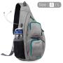 WANDF Sling Bag One Strap Backpack Travel Crossbody Backpack Water-Resistant