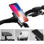 GUB PRO1 Universal Alloy Bike Cell Phone Holder Aluminum Bicycle Handlebar Phone Support for 3.5-6.2inch Bike Bracket Mount