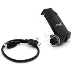 Anonyme PS4 Slim Smart Handle Clip Cell Mobile Phone Clamp Holder with OTG Cable for 4 Controller Black