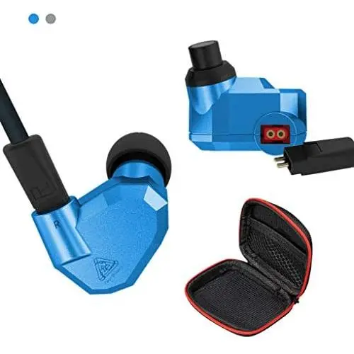 Andiker KZ ZS5-C in-Ear Earphone 2DD+2BA Hybrid Earphones HiFi Noise Cancelling Headphones Resin Shell in Ear Headphones, Detachable Cable 8 Units Heavy Bass Headphones (ZS5-C No Mic, Blue) Andiker KZ ZS5-C in-Ear Earphone 2DD+2BA Hybrid Earphones HiFi Noise Cancelling Headphones Resin Shell in Ear Headphones, Detachable Cable 8 Units Heavy Bass Headphones (ZS5-C No Mic, Blue)