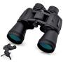 12x50 HD Full Size Binoculars for Adults Shockproof Resistant Includes Smartphone Adapter Universal Tripod Carrying Bag & Strap Great for Bird Watching Hunting Stargazing Sporting & Sightseeing