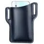 EASYANT PU Leather Cell Phone Holster Universal Case Sheath with Belt Hole Blue EASYANT PU Leather Cell Phone Holster Universal Case Sheath with Belt Hole Blue