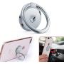 Phone Ring Holder Finger Kickstand - FITFORT 360° Rotation Metal Ring Grip for Magnetic Car Mount Compatible with All Smartphone-Sliver