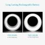 QIAYA Selfie Light Ring Lights LED Circle Light Cell Phone Laptop Camera Photography Video Lighting Clip On Rechargeable
