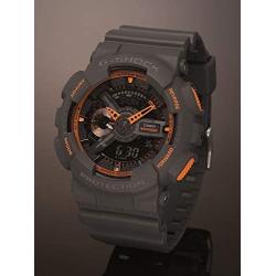 Casio Mens GA-110TS-1A4 G-Shock Analog-Digital Watch With Grey Resin Band