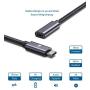 USB C Extension Cable, Stouchi 10Gbps USB Type C 3.1 Male to Female Fast Charging & Audio Data Transfer for 2020 iPad Pro, Nintendo Switch, Thunderbolt 3 MacBook Pro, Google Pixel 2 2 XL 3(1.64 FT)