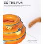Petstages Cat Tracks Cat Toy - Fun Levels of Interactive Play - Circle Track with Moving Balls Satisfies Kitty’s Hunting, Chasing & Exercising Needs