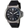 Tommy Hilfiger Mens Stainless Steel Quartz Watch with Silicone Strap, Black, 22 (Model: 1791587)