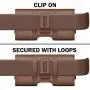 Bomea iPhone Xs Max Holster, iPhone 8 Plus 7 Plus Belt Clip Case, Premium Leather Holster Pouch Case with ID Card Holder for Apple iPhone Xs Max/6s Plus/7 Plus/8 Plus (Fit w/Phone Case on) Brown Bomea iPhone Xs Max Holster, iPhone 8 Plus 7 Plus Belt Clip Case, Premium Leather Holster Pouch Case with ID Card Holder for Apple iPhone Xs Max/6s Plus/7 Plus/8 Plus (Fit w/Phone Case on) Brown