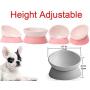 JWPC Bulldog Bowl Anti-Slip Dog Cat Dish Detachable Rubber Dog Bowl Pet Sterile Tilted Pet Feeder Slope Base