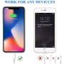 iPhone Charger Cable Sharllen Lightning Cable 5 Pack[3/3/6/6/10FT] Fast Charging Cords Syncing Extra Long USB iPhone Charging Cable Compatible iPhone 11/ XS/Max/XR/X/8/8P/7/7P/6/iPad/iPod White
