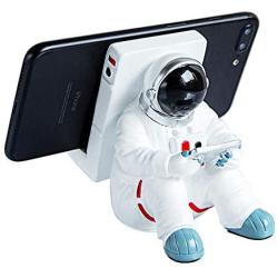 ONEYIM Phone Holder for Desk, Creative Astronaut Cell Phone Stand Tablets Phone Holder Adjustable Phone Supporter for iPhone, Ipad, Samsung Phone (A)