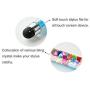 XRONG 12 Pack Colors Crystal Capacitive Mini Stylus Universal Touch Screen Pen for iPhone 5s 6s, Samsung Galaxy s5 s4 s3, Android, Smartphones, iPad, S10,S10+,S10e,S9,S9P,Note9,XR,XS MAX (12PACK)