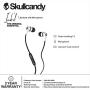 Skullcandy S2IKFY-074 Inkd 2.0 Earbud Headphones with Mic (White/Black) Open Box