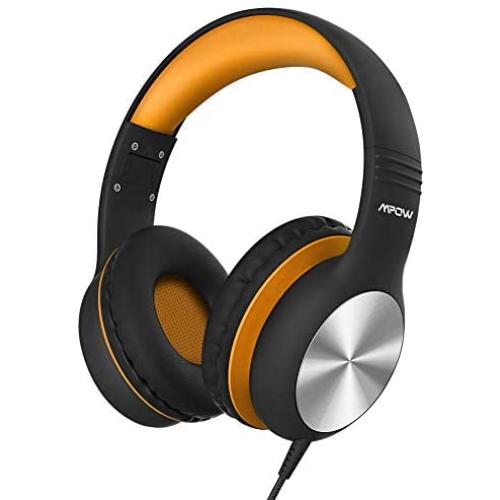 Mpow CH6 Pro Kids Headphones Over-Ear with Microphone and Volume Limited 85dB/94dB, Wired Headphone for Teens Girls Boys, HD Stereo Headset w/Sharing Function, Foldable Headset for School/PC/Cellphone