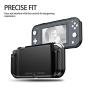 E-Began Case for Nintendo Switch Lite (2019 Release), [Carbon Fiber Brushed] Ultra Slim Thin [Anti-Scratch] with Ergonomic Grip Design, Light Weight Soft TPU Shockproof Protective Cover Case -Black