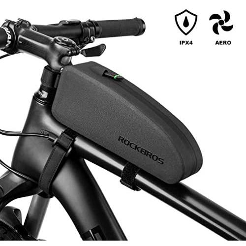ROCKBROS Bike Top Tube Bag Bicycle Front Frame Bag Waterproof Bike Pouch Pack Bike Phone Bag Cycling Accessories Pouch for Mountain Road Bike