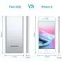 Poweradd 2ND Gen Pilot 2GS 10000mAh Power Bank, Dual USB Port 3.4A Portable Charger with High-Speed Charge for iPhone, Ipad, Samsung, Mobile Phones and Tablet- Silver