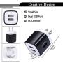 Wall Charger, Charging Plug, 3Pack 2.1A Dual Port Plug Quick Phone Cube Brick Charger Adapter Compatible with iPhone 11/11 Pro Max/Xs Max/Xs/XR/X/8/7/6S/6 Plus, Samsung Galaxy Note 10+/S10e S10 S9 S8