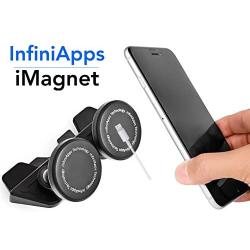 [Maker of iMagnet] Car Mount, infiniapps DuoMount [Magnetic Mount]. The Original, Best Patented CD Slot Mount, All Generations of iPhones, All Galaxy Phones, All Galaxy Tablets and iPads