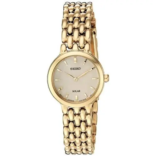 Seiko Womens Ladies Dress Japanese-Quartz Watch with Stainless-Steel Strap, Gold, 12 (Model: SUP352) Seiko Womens Ladies Dress Japanese-Quartz Watch with Stainless-Steel Strap, Gold, 12 (Model: SUP352)