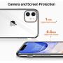 TORRAS Crystal Clear iPhone 11 Case, [10X Anti-Yellowing] Thin Slim [Anti-Scratch] Shockproof Soft TPU Rubber Cover Case for iPhone 11 6.1 inch, Shiny Black
