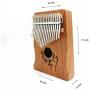 17 Key Kalimba Thumb Piano,Solid Wood Portable Finger Piano Musical Instrument,Gift for Kids and Beginners