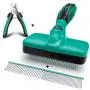 Ruff n Ruffus Self-Cleaning Slicker Brush + 2 Free Bonuses | 7.5" Steel Comb + Pet Nail Clippers | Grooming Supplies Great for Cats Dogs & All Breeds & Hair Types (Grooming Set (with FREE Bonus)) Ruff n Ruffus Self-Cleaning Slicker Brush + 2 Free Bonuses | 7.5" Steel Comb + Pet Nail Clippers | Grooming Supplies Great for Cats Dogs & All Breeds & Hair Types (Grooming Set (with FREE Bonus))