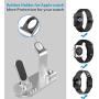 OLEBR Charging Stand Compatible with iWatch 5 and 4 Watch Charging Stand for AirPods, iWatch Series 5/4/3/2/1,iPhone 11/11 Pro/11 Pro Max/Xs/X Max/XR/X/8/8Plus/7/7 Plus /6S /6S Plus/iPad-Silver
