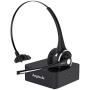 Trucker Bluetooth Headset, Angteela Wireless Headset with Microphone, Wireless Cell Phone Headset with Noise Canceling Mic Charging Base Mute Function for Home Office Call Center Skype