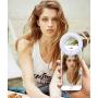 Selfie Ring Light, Oternal Selfie Light Rechargeable Portable Clip-on Selfie Fill Ring Light for iPhone Android Smart Phone Photography, Camera Video, Girl Makes up (White)