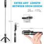 SYOSIN Selfie Stick Tripod, All in One 40 Inch Extendable Phone Tripod with Detachable Wireless Bluetooth Remote Adjustable Gopro DSLR Camera Tripod Compatible with iPhone 11/XS Max/XS/X Android Phone