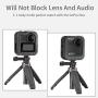 Ulanzi Aluminum Cage for Gopro Max,Protective Metal Case Frame Mount w Cold Shoe Mount for LED Light for GoPro Max