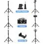 UBeesize 54-inch Selfie Stick Tripod, Detachable and Extendable Phone Tripod for Cell Phone, Compatible with iPhone and Android Phone, Includes Wireless Remote, Cell Phone Holder and Gopro Adapter