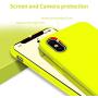 OTOFLY Liquid Silicone Gel Rubber Full Body Protection Shockproof Case for iPhone Xs/iPhone X，Anti-Scratch&Fingerprint Basic-Cases，Compatible with iPhone X/iPhone Xs, (Fluorescent Yellow)