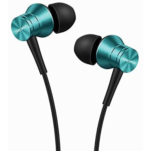 1MORE Piston Fit in-Ear Earphones Fashion Durable Headphones with 4 Color Options, Noise Isolation, Pure Sound, Phone Control with Mic for Smartphones/PC/Tablet - Blue (E1009)