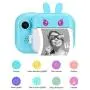 Mini Thermal Printer, 1080P Dual‑Lens 2.4‑Inch 16G Instant Print Camera for Kids, Toy Camera with Print Paper, Portable Digital Creative Print Camera for Boys and Girls(Blue)